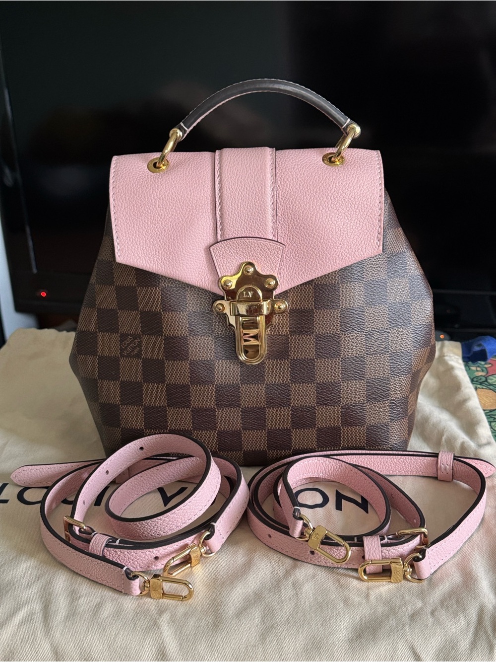 Louis Vuitton 4 ways Clapton backpack